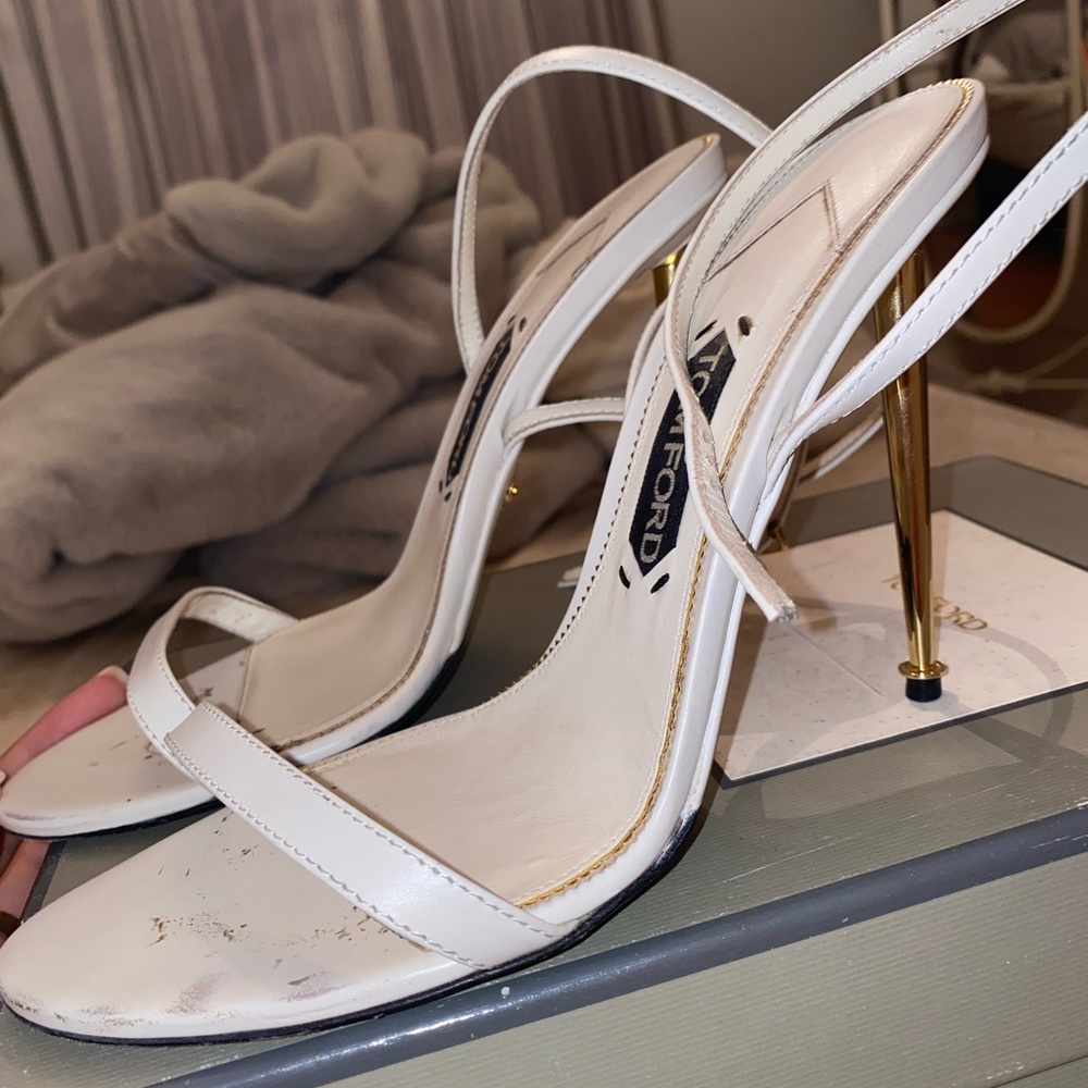 Tom Ford lock stiletto sandals